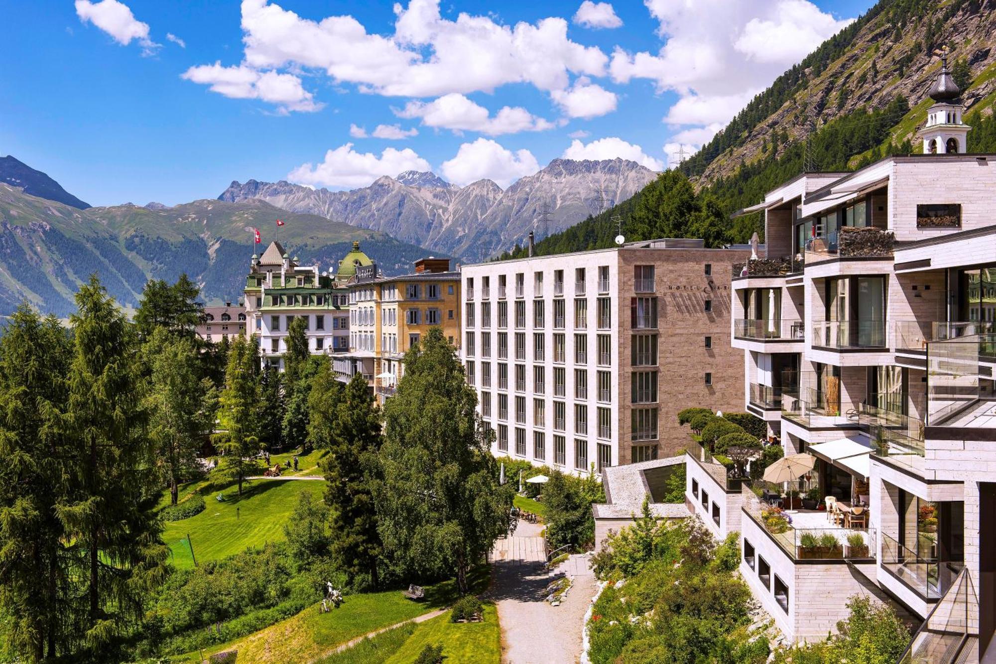 Hotel Saratz ปอนเตรสซีนา ภายนอก รูปภาพ