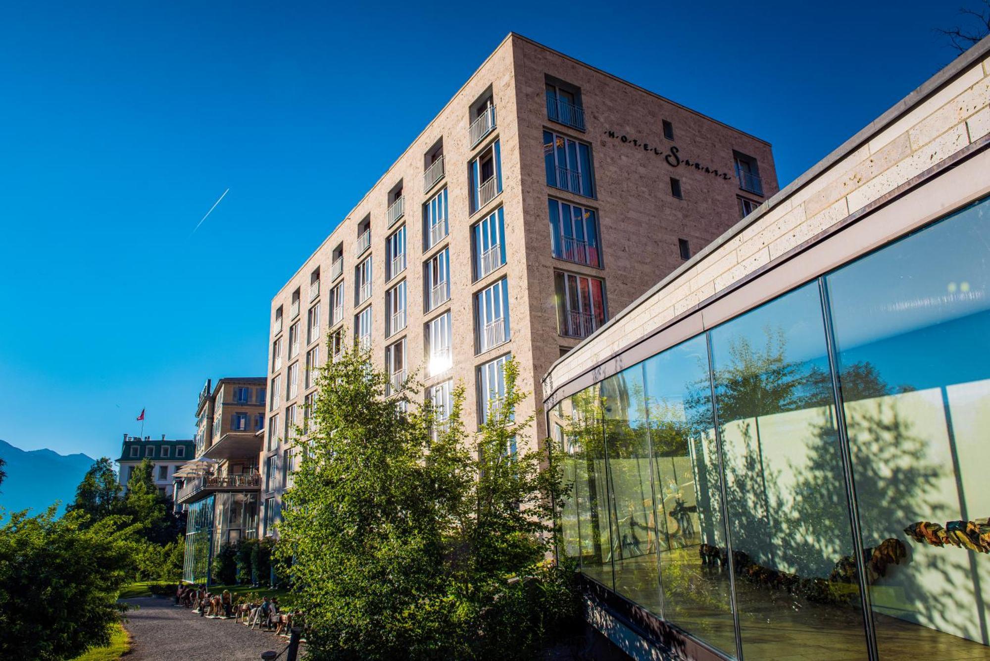 Hotel Saratz ปอนเตรสซีนา ภายนอก รูปภาพ